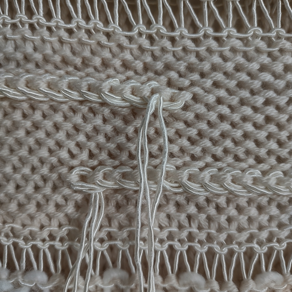 Ramy Brook Cream merino Wool Knit Sweater - Picture 6 of 8